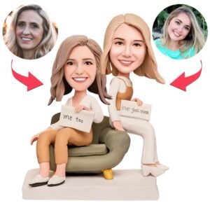 mom daughter bobblehead
