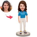 blue t shirt bobblehead