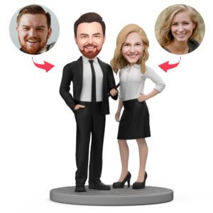 Boss day couple bobblehead India custom male female partners gift set