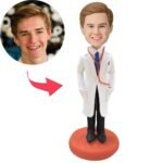 doctor lab coat bobblehead india personalised with engraved name gift