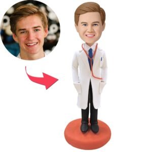 doctor lab coat bobblehead india personalised with engraved name gift