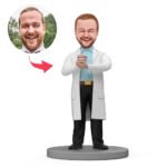 Custom dentist bobblehead India personalized doctor holding tooth figurine gift