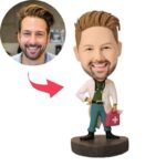 doctor bobblehead india personalised with medical kit and engraved name tag