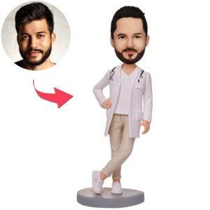 doctor crossed feet bobblehead india personalised gift with engraved name